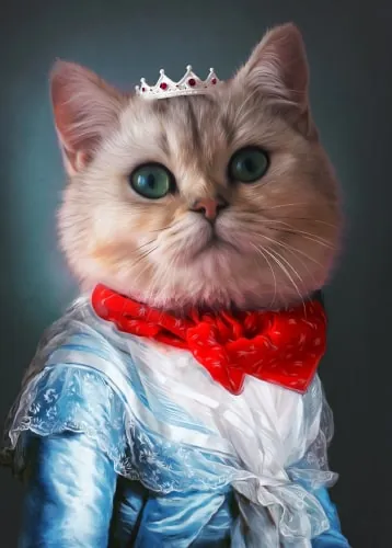The Princess Aniela evcil hayvan portresi