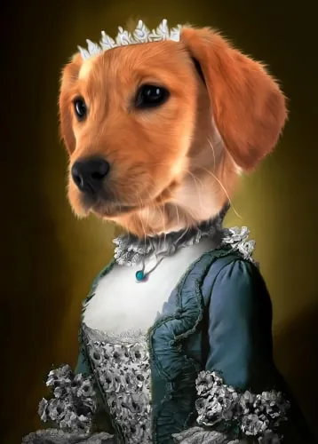 The Noble Heiress  evcil hayvan portresi
