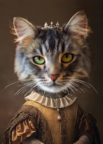 The Meticulous Lady evcil hayvan portresi